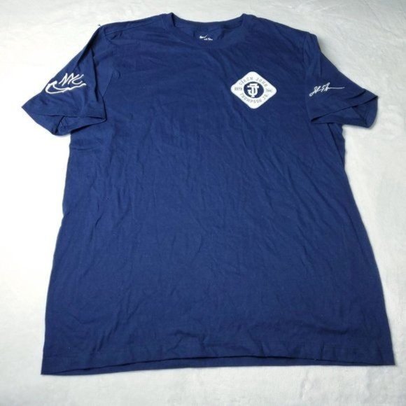 Nike NYC Coach John Thompson Shirt Mens Size L Large Blue Activewear - Picture 2 of 7